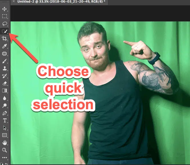 photoshop quick selector tool