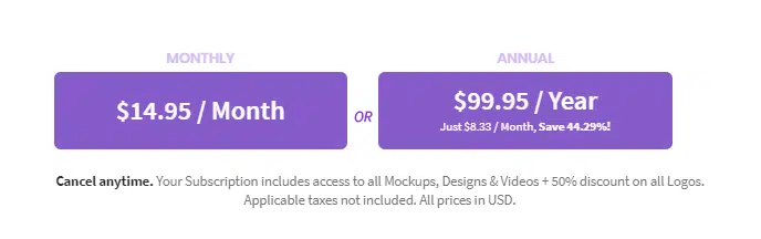 Placeit pricing