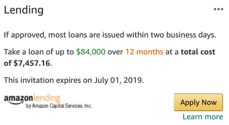 Amazon Lending 