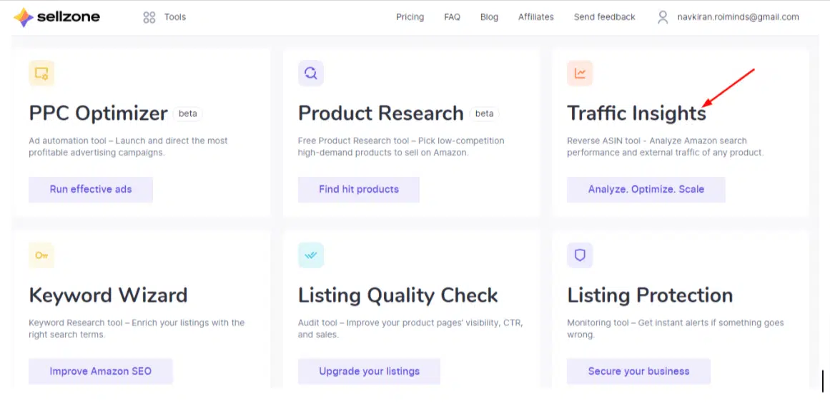 Sellzone Features Product Listing