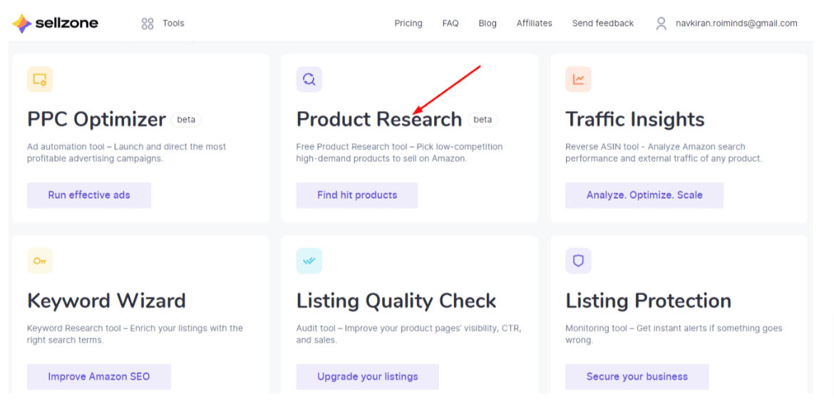 Sellzone Product Research