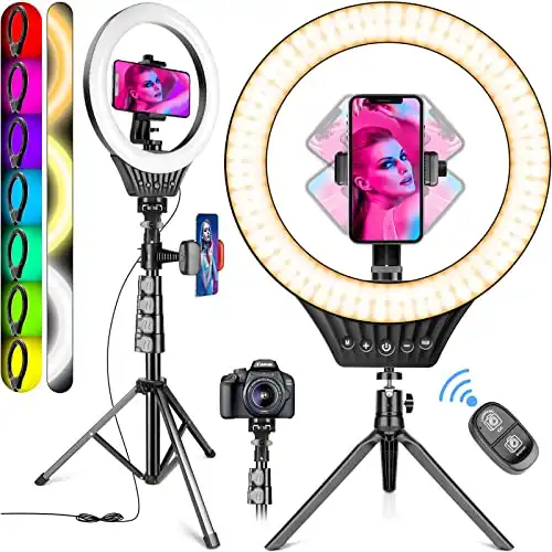 10" Ring Light with Tripod Stand